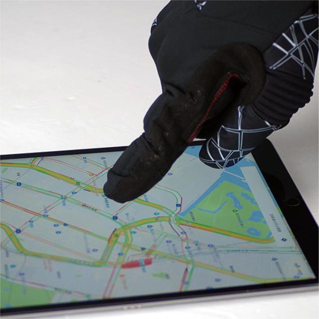 コミネ(KOMINE) バイク用 アドバンスドプロテクトエレクトリックグローブ Crush Black/Red 3XL EK-205 1183 秋冬春向け 防水防寒カーボン