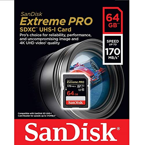 SanDisk 64GB Extreme PRO UHS-I SDXC 170MB/s SDSDXX