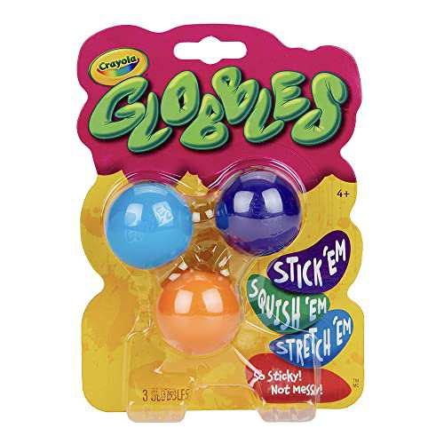 クレヨラ (Crayola) グロブル スクイーズ玩具 粘着ボール ストレス発散グッズ 3色セット ※色おまかせ 747291 正規品