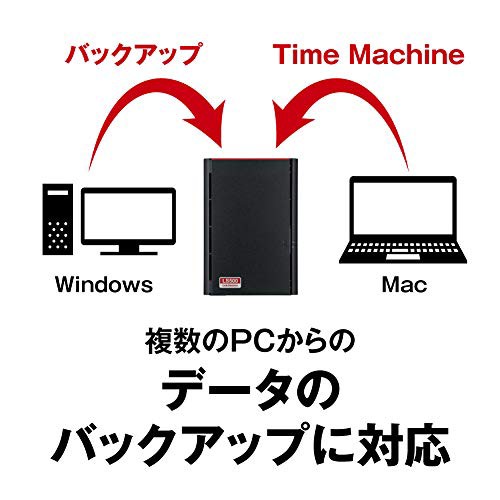 BUFFALO NAS スマホ/タブレット/PC対応 ネットワークHDD 6TB