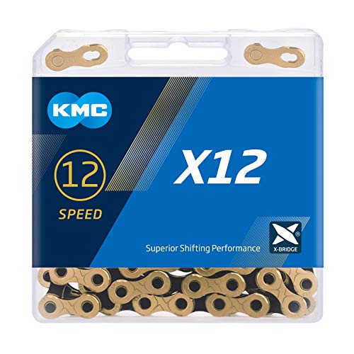 KMC X12 TI-GD/BK 12段用チェーン店 中