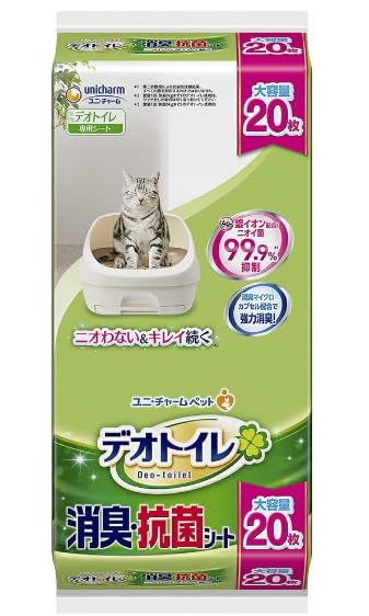 【セット販売】デオトイレ 消臭・抗菌シート 20枚×6袋