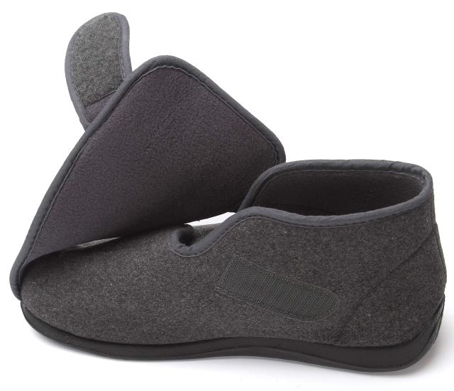 Eagsouni 介護スニーカー シニアシューズ 中高齢者用 甲高 幅広 老人靴 介護靴 介護用シューズ メンズ ボア付き 防寒 4E グレーの通販は 6,200円