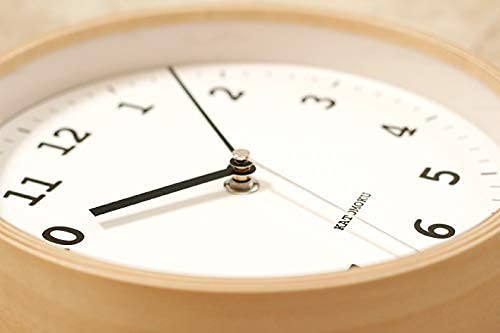 KATOMOKU plywood wall clock 13 km-84NRC ナチュラル 電波時計 連続