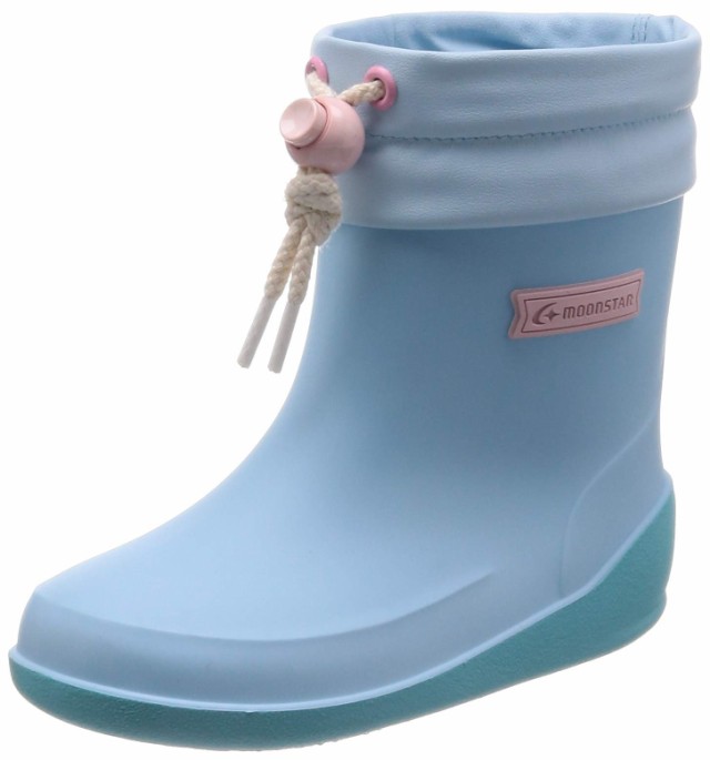 ムーンスター レインブーツ 日本製 長靴 防滑ソール 13~19cm 男の子 女の子 キッズ RB B02 サックス 17.0 cm 2Eの通販は