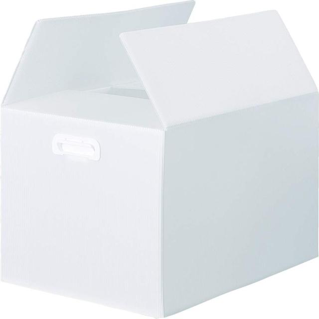 トラスコ中山(TRUSCO) ダンボールプラスチックケース 5枚セット B3サイズ 取っ手穴なし 半透明 TDP-B3D-5TM