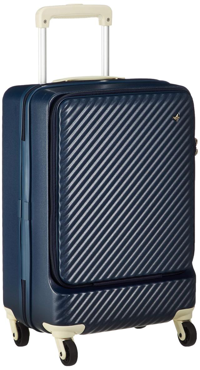 ハント スーツケース 機内持ち込み sサイズ 1泊2日 2泊3日 34L フロントポケット キャスターストッパー 3.3kg キャリーケース キャリー