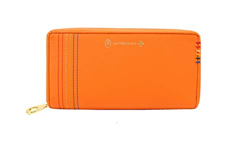 カステルバジャック 27606 シェスト 革 ラウンドファスナー長財布【オレンジ】