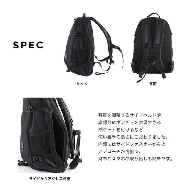 KiU はっ水 防水 22L シューズポケット バッグパック ユニセックス メンズ レディース リゾート ブラック K111-179 KiU はっ水 防水 22L シューズポケット バッグパック ユニセ ックス