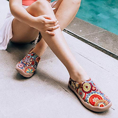 UIN シューズ レディース スリッポン スニーカー キャンバス 軽量 ウォーキングシューズ カジュアルシューズ 歩きやすい 疲れにくい お UIN シューズ レディース スリッポン スニーカー キャンバス 軽量