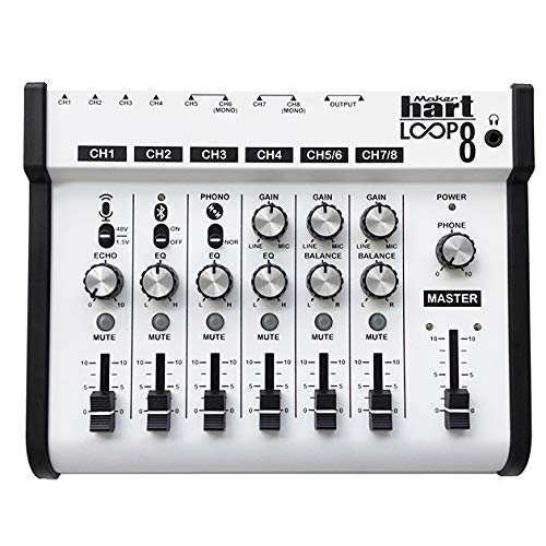 Maker hart Loop Mixer 8 オーディオ入力対応/ステレオ8入力/2出力音声ミキサー/レコードプレーヤー/ターンテーブルを接続できるの通販は 18,555円