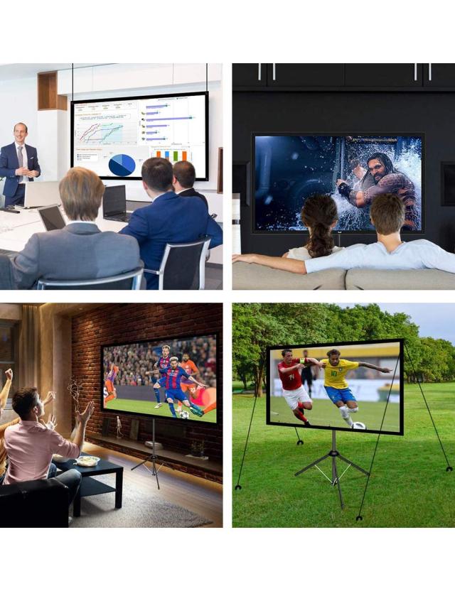 4K対応 プロジェクタースクリーン 自立式 携帯型 三脚式 70インチ 4K対応 プロジェクタースクリーン 自立式 携帯型 三脚式 70インチ