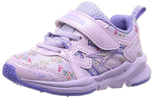 シュンソク スニーカー 運動靴 幅広 軽量 15~23cm 3E キッズ 女の子 LEC 6120 ラベンダー 16 cmの通販は 5,088円