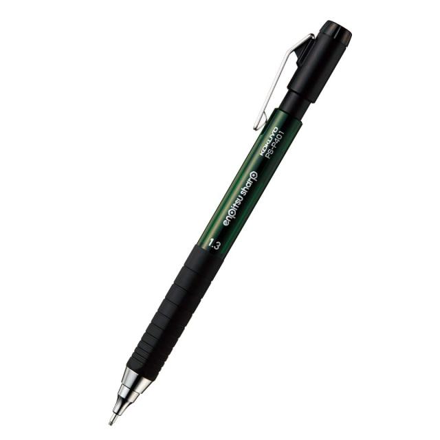 コクヨ シャープペン 鉛筆シャープ TypeM ラバーグリップ 1.3mm 緑 PS
