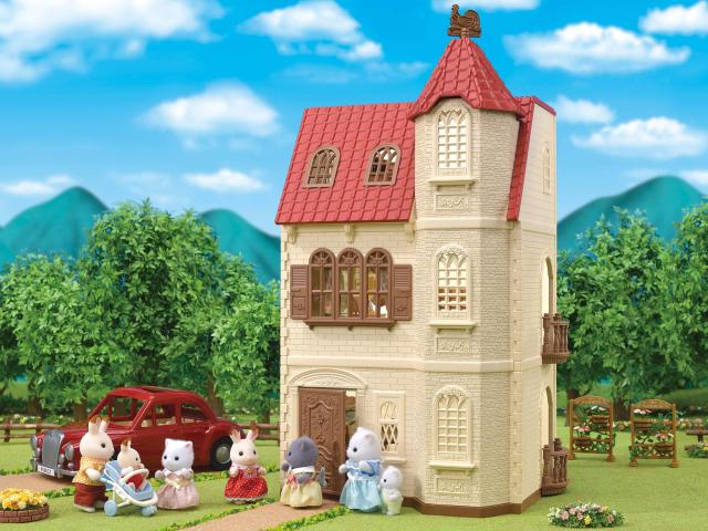 エポック(EPOCH) シルバニアファミリー おうち 【赤い屋根のエレベーターのあるお家】 ハ-49_2