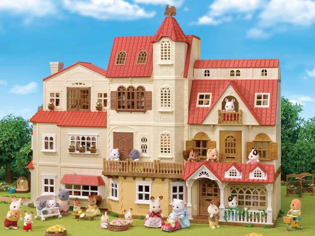 エポック(EPOCH) シルバニアファミリー おうち 【赤い屋根のエレベーターのあるお家】 ハ-49_4