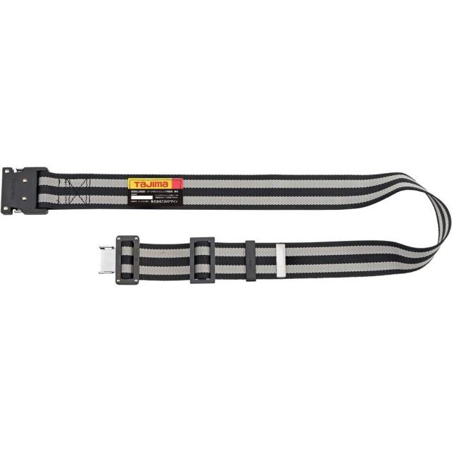 タジマ 新規格安全帯 胴ベルトLサイズ ボーダー白 BWL145-BWH 長さ145cm 衝撃や耐久に強い鍛造ワンタッチバックル 腰の強い特厚ナイロン