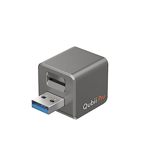 Maktar Qubii Pro グレー 充電しながら自動バックアップ iphone usb