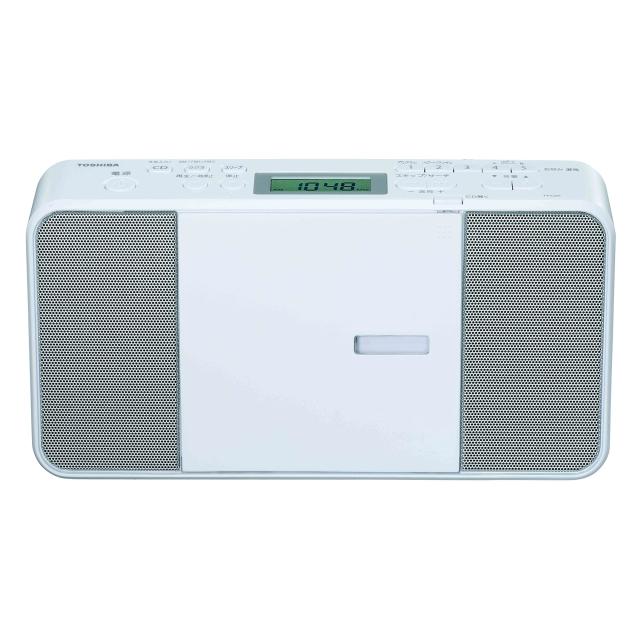 《貨物輸送無料》東芝 CDラジオ受信機 TY-C251(W) パウダーコンパクト か細い 上半身 縦型 広広としたFM