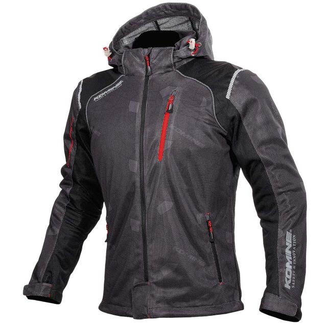 KOMINE バイク用 ジャケット プロテクトフルメッシュパーカ JK-135 1212 春夏向け CE規格レベル2 メッシュ素材 プロテクター 07-135 メ
