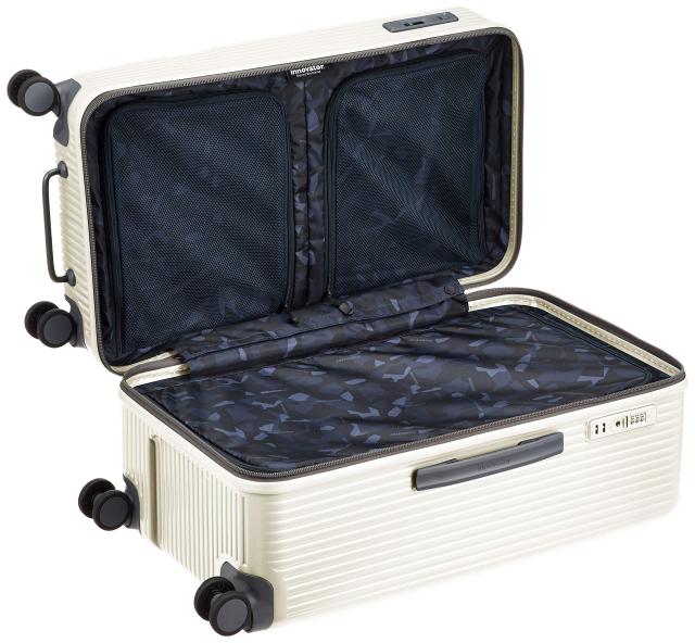 イノベーター スーツケース グッドサイズ スリム 多機能モデル INV70 付 75L 70 cm 4.2kg バニラ