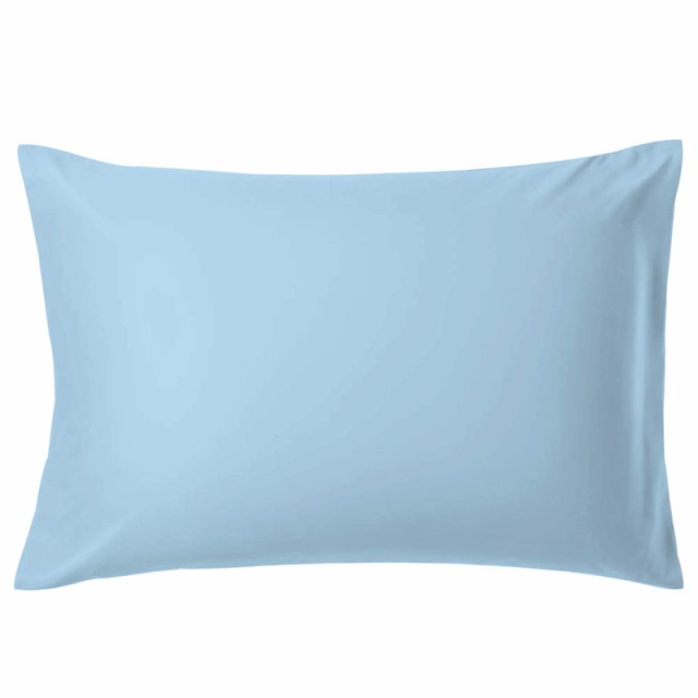 AYO 枕カバー 高級棉100％ 全サイズピローケース ホテル品質 サテン織 300本高密度（ブルー, 43*63cm)