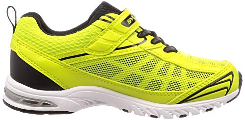 シュンソク スニーカー 運動靴 防水 軽量 17~26cm 2E キッズ 男の子 女の子 SJJ 4910 イエ ローグリーン 19.5 cmの通販は