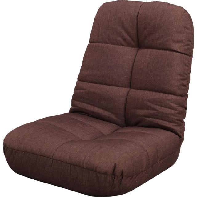 アイリスプラザ 座椅子 リクライニング ポケットコイル 折りたたみ収納 ふわふわ スチール, ポリエステル ブラウン 60×60×65.5cm POZ-3の通販は 5,816円