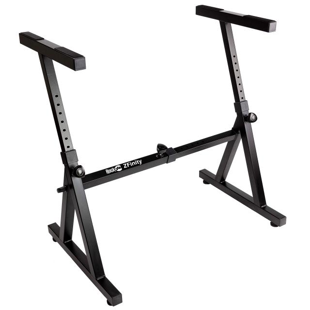 RockJam Zスタイルの調整可能なポータブルヘビーデューティミュージック（54-88キーのエレクトリックピアノに適合）電子キーボードスタン