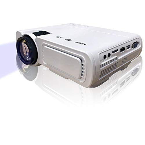 山善 VGA usb キュリオム プロジェクター 3900ルーメン 32-120インチ フルHD対応 ホワイト YLP-80HD(W)の通販は