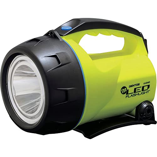 ◆商品名：GENTOS(ジェントス) LED 懐中電灯 【明るさ450ルーメン/実用点灯23時間/最大照射距離487m】 置いても使える 単1形電池4本使用 ザ・LED LK最大照射距離487m、置い