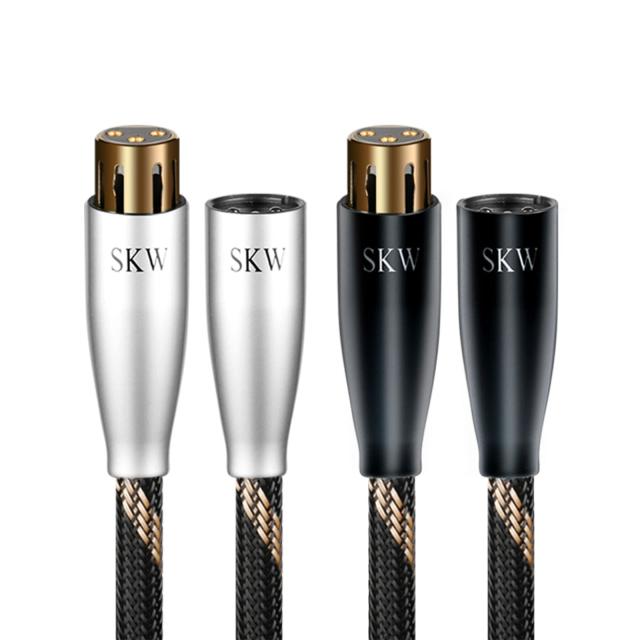 SKW XLR オーディオケーブル 3.0M オス-メス xlrケーブル/バランスケーブル/3ピンマイクロフォンケーブル AVアンプ/デコーダー/マイク