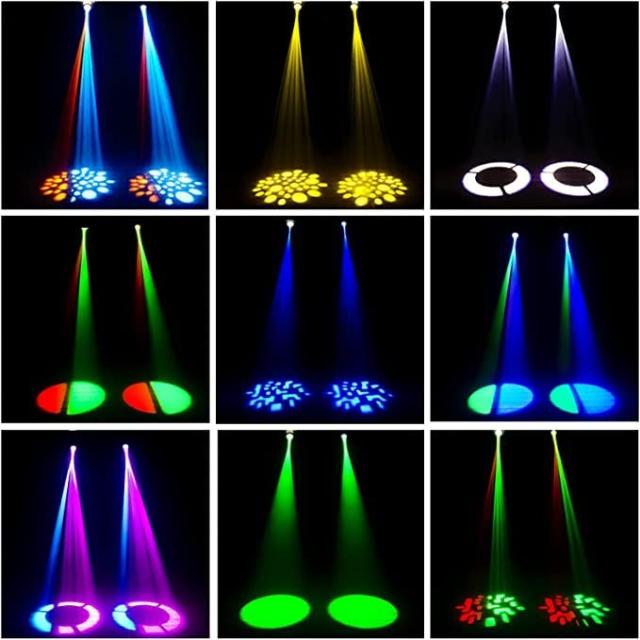 U`King 50W ステージライト LED ムービングライトリモコン付き DMX512