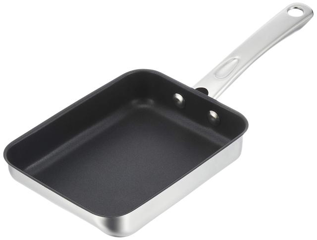マイヤー(Meyer) フライパン マキシム エスエス エッグパン 18cm 卵焼き 玉子焼き器 日本製ステンレス IH対応 ふっ素樹脂加工 底面三の通販は 5,541円