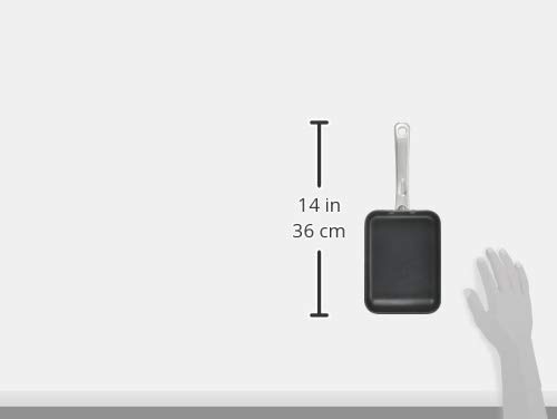 マイヤー(Meyer) フライパン マキシム エスエス エッグパン 18cm 卵焼き 玉子焼き器 日本製ステンレス IH対応 ふっ素樹脂加工 底面三