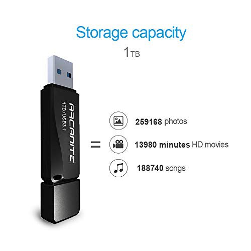 ARCANITE USBメモリ 1TB USB 3.1 超高速、最大読出速度400MB/s、最大書