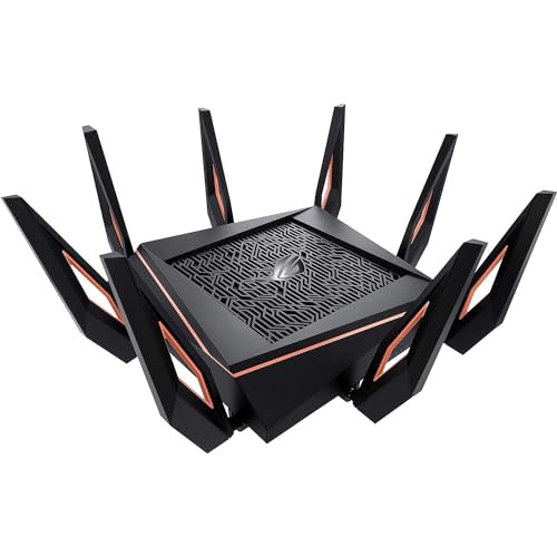 ASUS WiFi 無線ルーター WiFi6 4804+4804+1148Mbps トライバンドゲーミング GT-AX11000 メッシュ機能付 3階建 / 4LDK PS5/Nintendo Switc