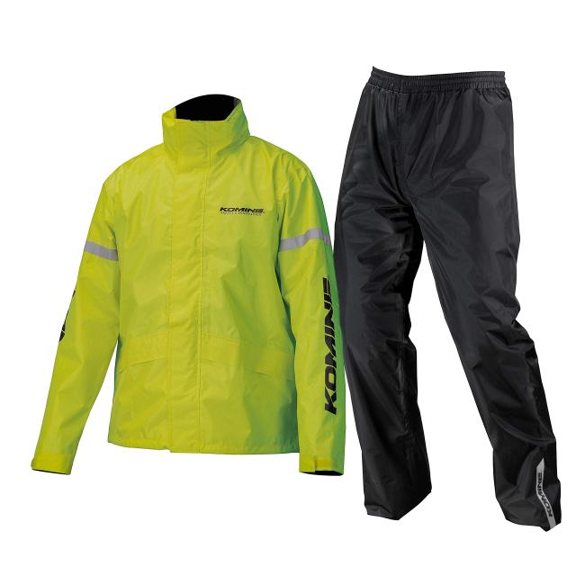 KOMINE バイク用 STDレインウェア RK-543 896 雨具 カッパ 03-543 メンズ Neon Lの通販は