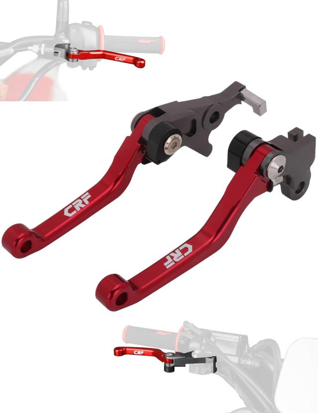 JFG バイク クラッチレバー ブレーキレバー セット 可倒式 耐久性 アルミ製 適用車種 CRF250L/M CRF250L(S) CRF250RL CRF250RALLY CRF300