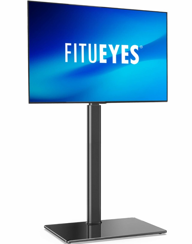 FITUEYES テレビスタンド 32〜60インチ対応 壁寄せテレビスタンド AVアクセサリ 高さ調節可能 ラック回転可能 ブラック TT106002GB