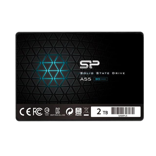 SP Silicon Power シリコンパワー SSD 2TB 3D NAND採用 SATA3 6Gb/s 2.5インチ 7mm PS4 動作確認済 3年 A55シリーズ SP002TBSS3A55S2