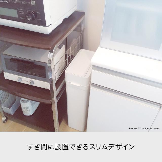 ライクイット (like-it) フタ付きゴミ箱 防臭 オムツゴミ箱 ニオイ漏れ対策 シールズ25 密閉ダストボックス ブラック 約25L 日本製 LBD-0_5
