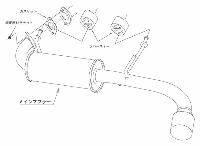 HKSマフラー リーガルマフラー スズキ ジムニー JB64W ジムニーシエラ