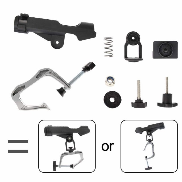 Croch ロッドホルダー 船 竿置き 角度調節可能 竿掛け ボート 万能竿受け２本セット｜au PAY マーケット