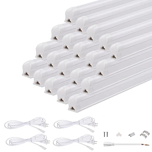 器具一体型 Led蛍光灯 40W型 昼白色 高輝度 2300LM 120cm AC85~265V対応 5000Kの太陽光に近い自然な光 led蛍光管 直管 一体型 Ledランプ の通販は