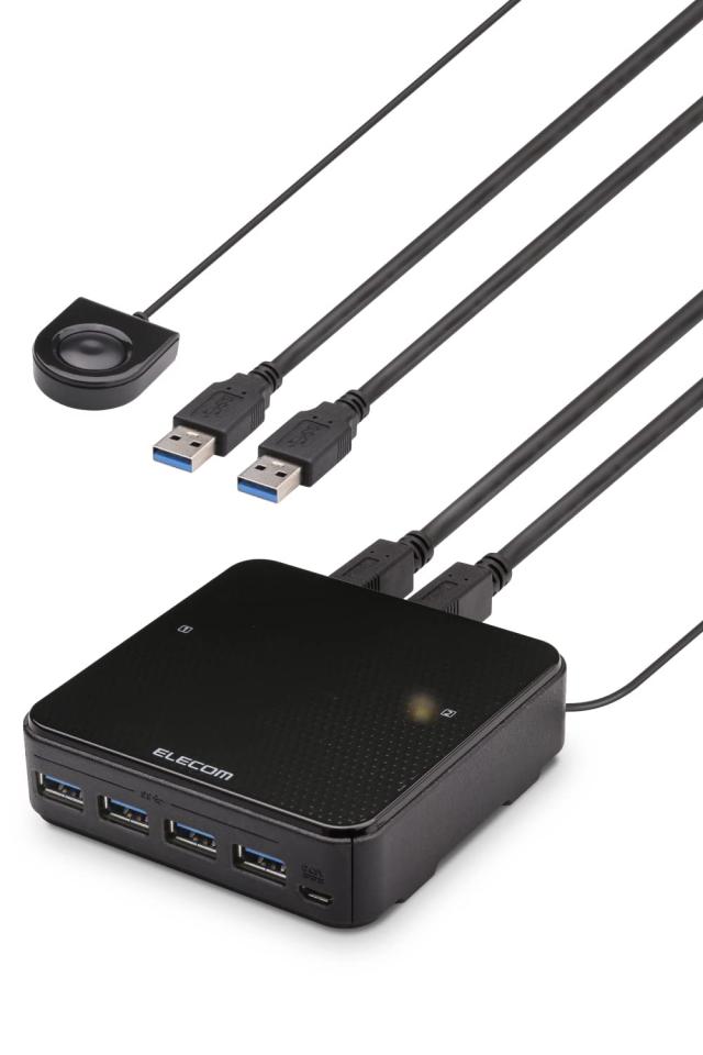 エレコム(ELECOM) U3SW-T2(ブラック) USB3.0対応切替機 PC2台 エレコム(ELECOM) U3SW-T2(ブラック) USB3.0対応切替機 PC2台