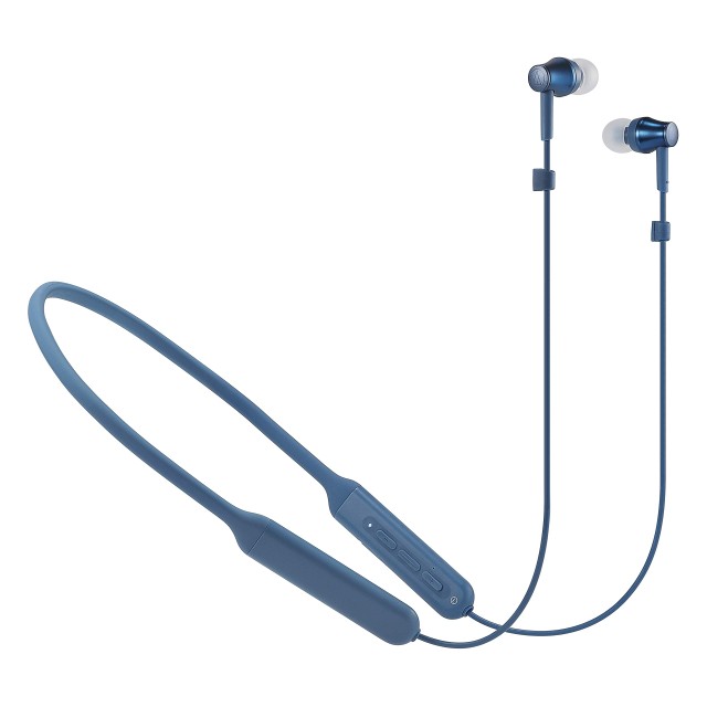 オーディオテクニカ SoundReality ワイヤレスイヤホン Bluetooth リモコン/マイク付 ブルー ATH-CKR500BT BL