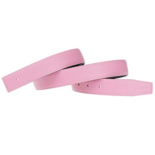 GangTu H フルグレインカウレザーベルト交換用ベルトストラップバックルなし幅 32mmピンクの通販は 5,089円