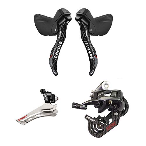 SENSAH STI Levers Carbon Fiber Bicycle Left and Right Shifters ？ Shift Levers 2X11S Included/Shifter, Brake Cable