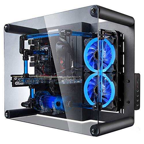 EZDIY-FAB 120mm PWM青色PCケースファン LEDリングファン 静音